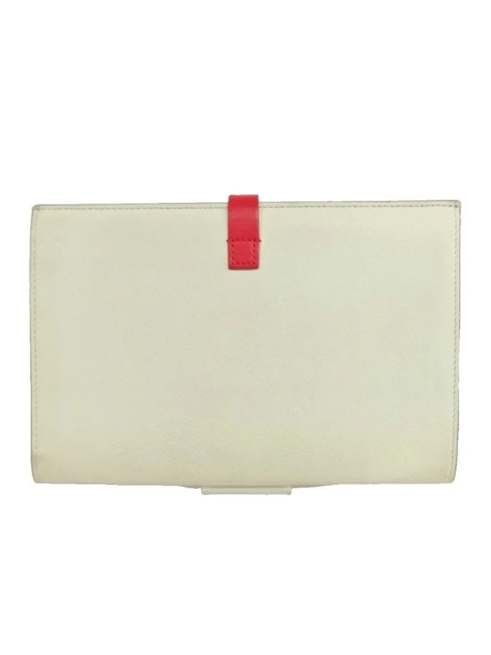 Celine Large Strap Wallet Bifold Ivory